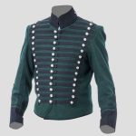 Military grade 95th regiment riffles green Napoleonic tunic