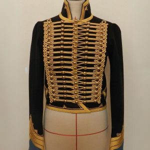 New Napoleonic Uniforms  Men's Black Wool Jacket Custom Made