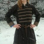 21st Century Black Medieval Tunic for expensive Costume Charm