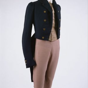 18th century regency Men's black Wool tailcoat
