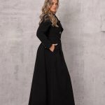 Elegant Black Victorian Maxi Princess Coat