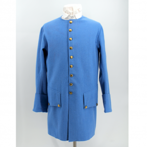 18th Century Blue Colonial Sleeved Waistcoat for French Uniforms