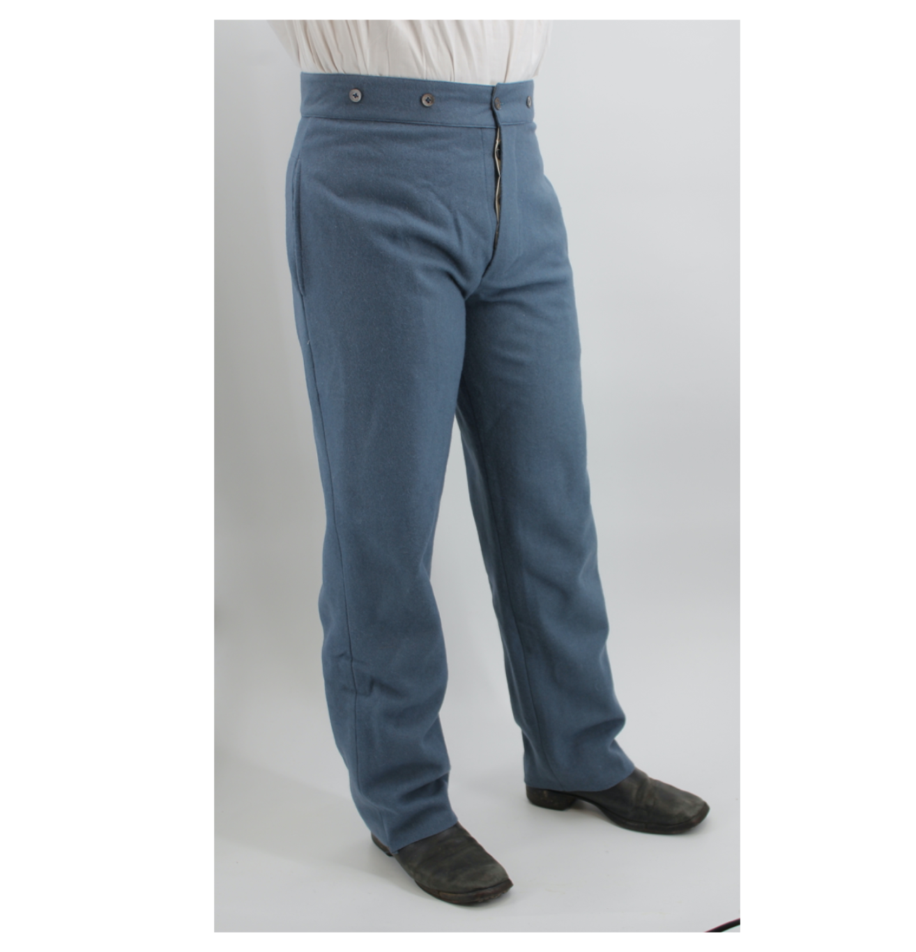Honor the Past: Union Civil War Trousers - Federal Civil War Pants in Sky Blue Wool