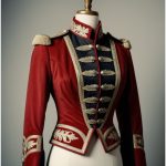 21st Century Scarlet Trimmed Noble Hussar Coat for Women