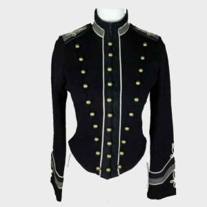 black hussar jacket for women's Bold and Stylish Outerwear