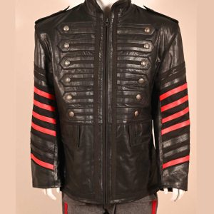Men's London Leather Battalion Military Jacket