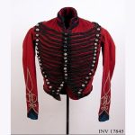 Army Hussar Officer Corps Red With Black Braid Wool Jacket