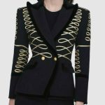 19th century Ladies blazer Black Military jacket