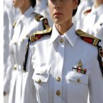 Ceremonial White Uniform for Female Officer in the 21st Century