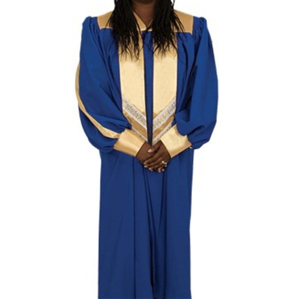 New women's Choir festival robe blue clergy robe