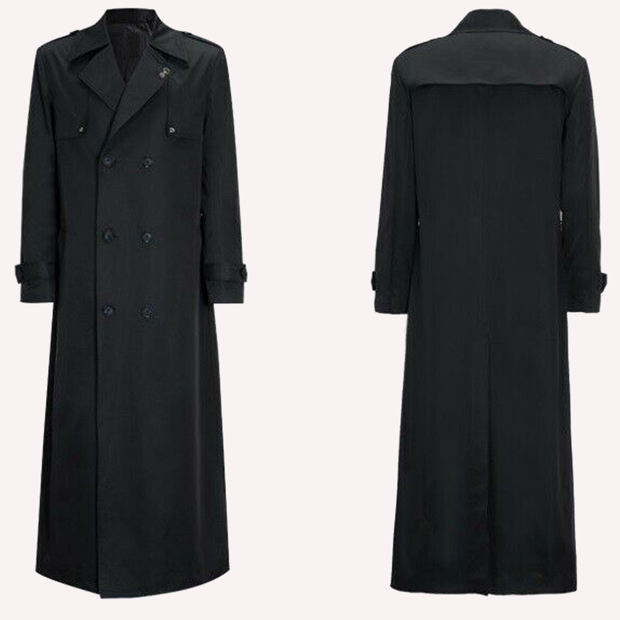 Men's Western Style Business Long Trench coat