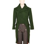 19th century Men's Green Wool Military Regency Tailcoat