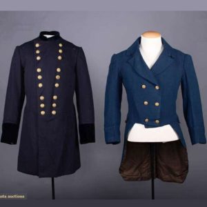 New Men Blue Uniform Tailcoat military hussar coat
