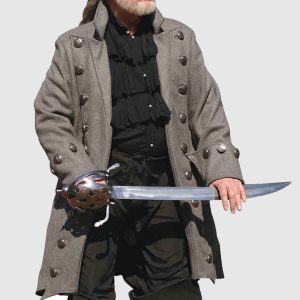 Men's Halloween coat Pirates of Caribbean admiral coat
