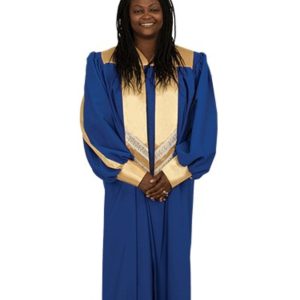 New women's Choir festival robe blue clergy robe