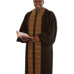 Men's Pulpit Robe Wesley Black Peachskin