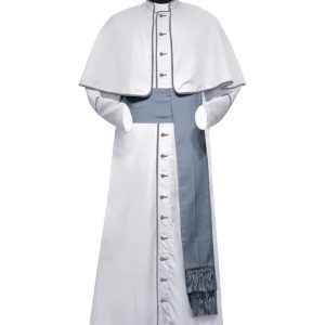 Trim Minister Clergy Long Cassock Catholic Cosplay Costume