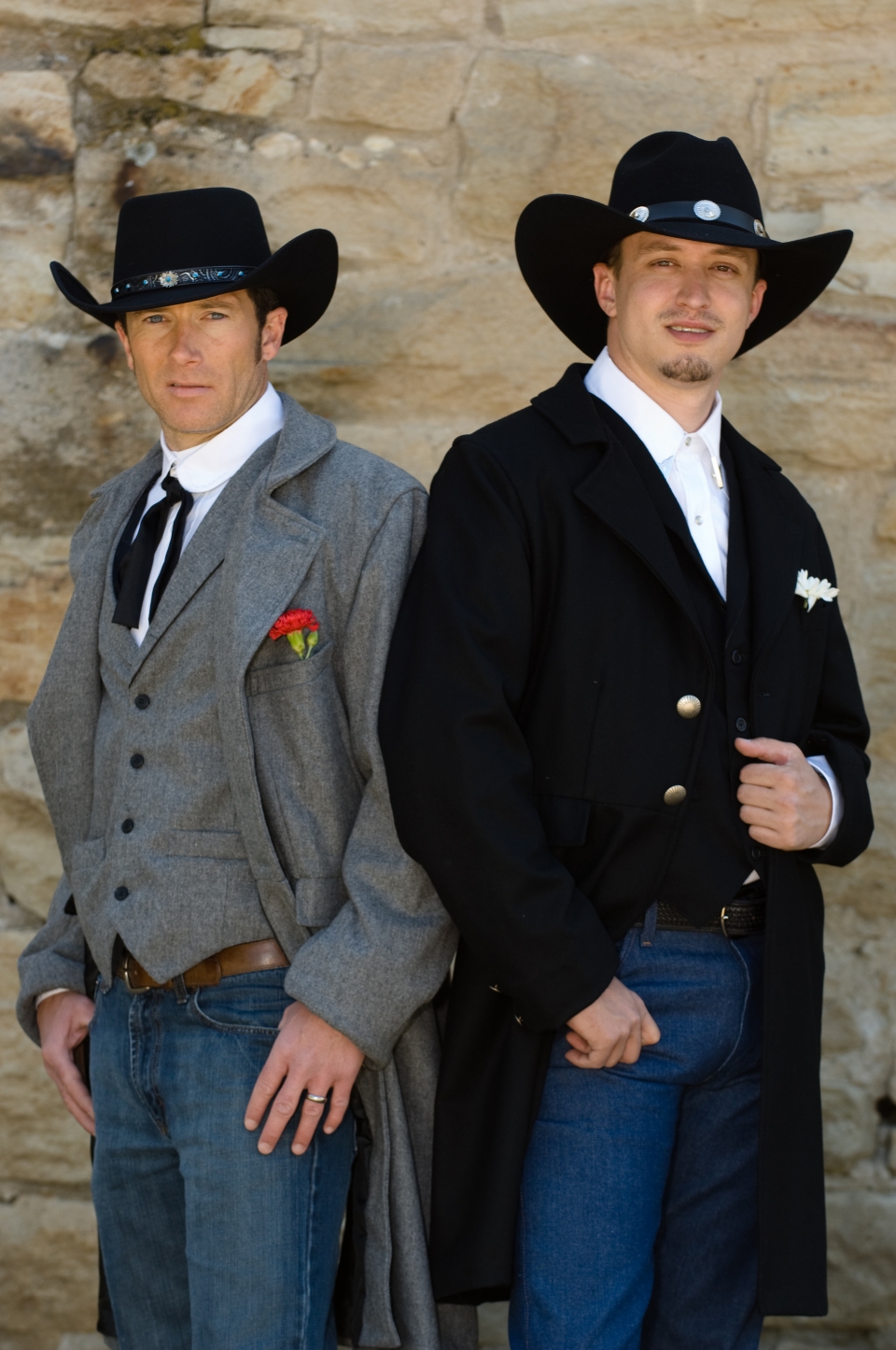 19th Century Style Western Men's Historical Wool Frock Coat