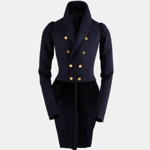 Men's Navy Blue Regency Coat: 1810-1830 Style Tailcoat