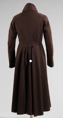 Dark Brown Men's Military Frock coat