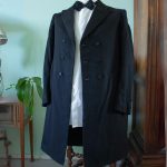 Men's Victorian history inspired carnival black Frock Coat