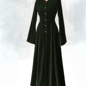 Beltane Velvet 21st Century Forest Green or Midnight Blue coat