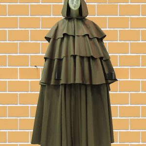 21st century Men's Inverness Style German Wool Cape Overcoat