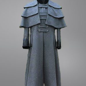 Men's Vintage Gray Wool Coachman's Cape - 1950s/1960s
