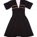 Circassian Style Men's Short Sleeve Black Shirt