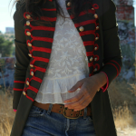 Modern & Luxury ladies military style hussar jacket